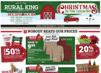 Rural King Christmas Sale Dec 08 – Dec 14, 2025