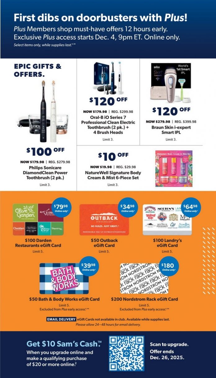 Sam's Club Instant Savings Ad Dec 03 – Dec 26, 2025 (Christmas ...