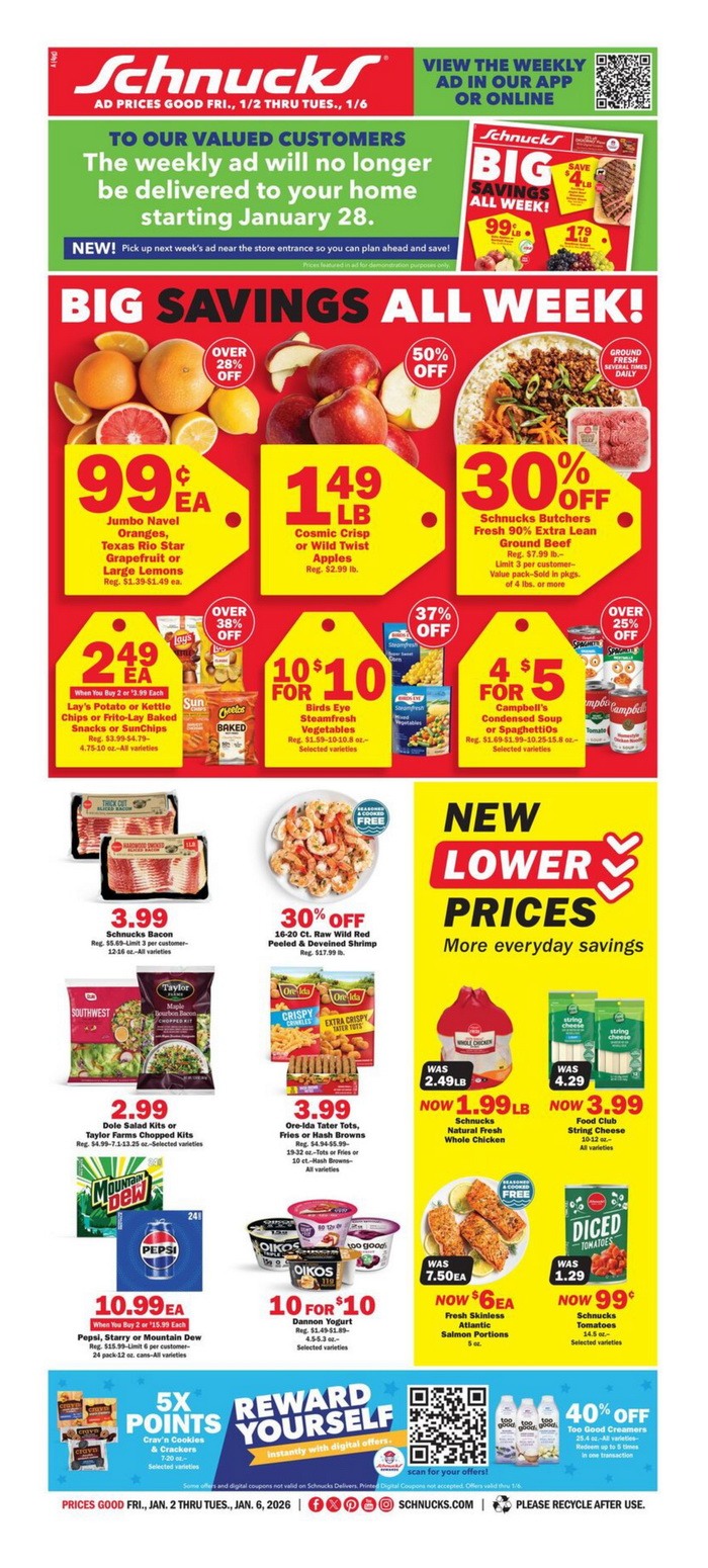 Schnucks Weekly Ad Nov Jan 02 Jan 06, 2026