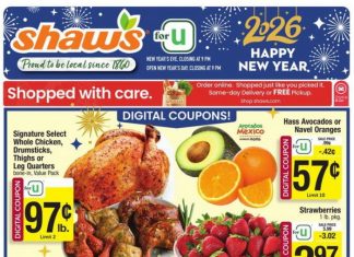 Shaw’s Weekly Ad Dec 26, 2025 – Jan 01, 2026 (New Year Promotion Included)