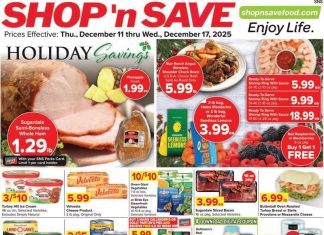 SHOP ‘n SAVE Weekly Ad Dec 11 – Dec 17, 2025 (Christmas Promotion Included)