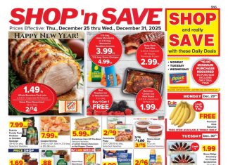 SHOP ‘n SAVE Weekly Ad Dec 25 – Dec 31, 2025 (New Year Promotion Included)
