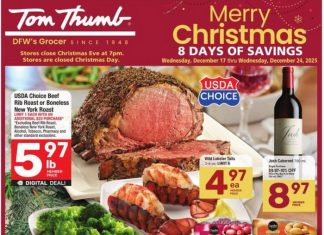 Tom Thumb Weekly Ad Dec 17 – Dec 24, 2025 (Christmas Day Promotion Included)