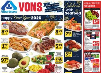 Vons Weekly Ad Dec 26, 2025 – Jan 01, 2026 (New Year Promotion Included)