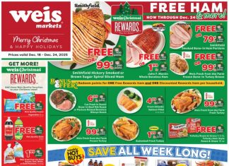 Weis Markets Christmas Sale Dec 18 – Dec 24, 2025