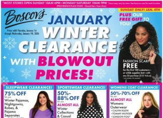 Boscov’s Weekly Ad Jan 01 – Jan 07, 2026