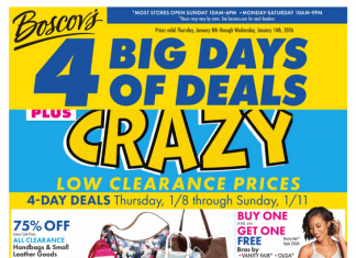 Boscov’s Weekly Ad Jan 08 – Jan 14, 2026