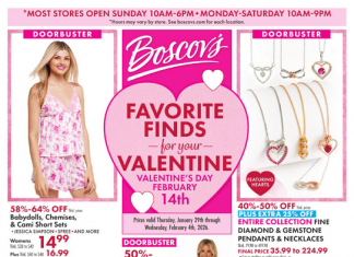 Boscov’s Weekly Ad Jan 29 – Feb 04, 2026 (Valentine’s Day Promotion Included)