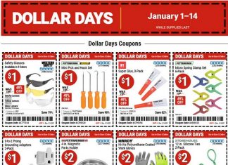 Harbor Freight Dollar Days Coupon Sale Jan 01 – Jan 14, 2026