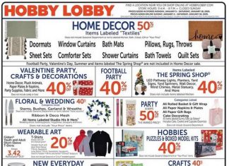Hobby Lobby Weekly Ad Jan 04 – Jan 10, 2026