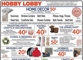Hobby Lobby Weekly Ad Jan 18 – Jan 24, 2026