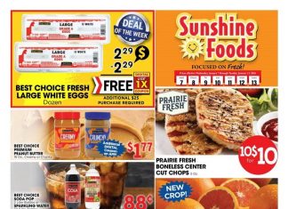 Sunshine Foods Weekly Ad Jan 07 – Jan 13, 2026