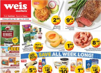 Weis Markets Weekly Ad Jan 02 – Jan 07, 2026