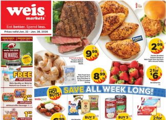 Weis Markets Weekly Ad Jan 22 – Jan 28, 2026
