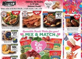 Berkots Weekly Ad Feb 12 – Feb 18, 2026 (Valentine’s Day Promotion Included)