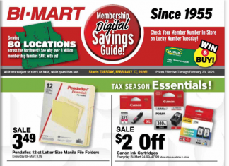 Bi-Mart Membership Digital Savings Guide Feb 17 – Feb 23, 2026