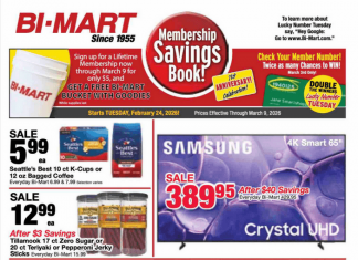 Bi-Mart Membership Savings Book Feb 24 – Mar 09, 2026