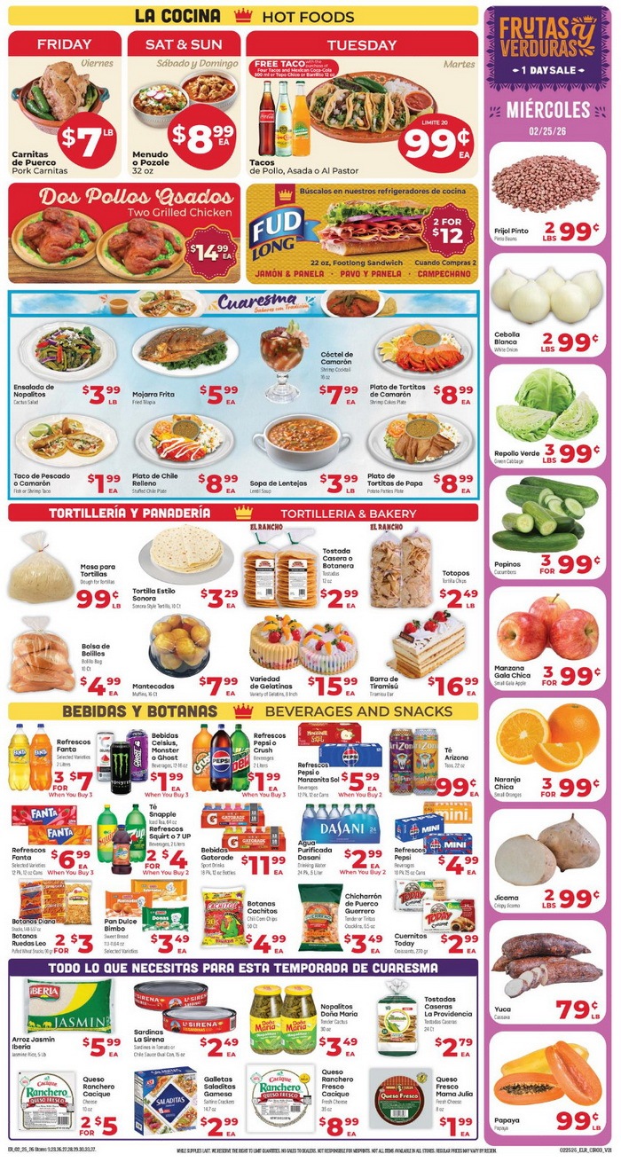 El Rancho Weekly Ad Feb 25 – Mar 03, 2026