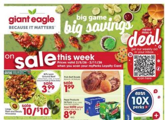 Giant Eagle Weekly Ad Feb 05 – Feb 11, 2026