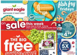 Giant Eagle Weekly Ad Feb 19 – Feb 25, 2026