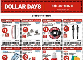 Harbor Freight Dollar Days Coupon Sale Feb 26 – Mar 11, 2026