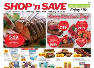 SHOP ‘n SAVE Weekly Ad Feb 12 – Feb 18, 2026 (Valentine’s Day Promotion Included)