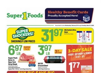 Super 1 Foods Weekly Ad Feb 25 – Mar 03, 2026