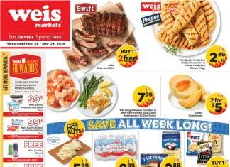 Weis Markets Weekly Ad Feb 26 – Mar 04, 2026 (Easter Day Promotion Included)