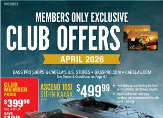 Bass Pro Shops April Club Flyer Apr 01 – Apr 30, 2026