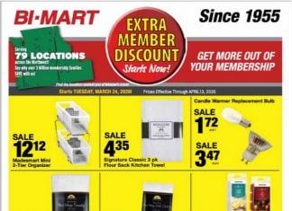 Bi-Mart Extra Member Discount Sale Mar 24 – Apr 13, 2026