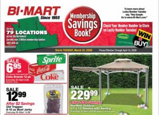 Bi-Mart Membership Savings Book Mar 24 – Apr 13, 2026 (Easter Promotion Included)