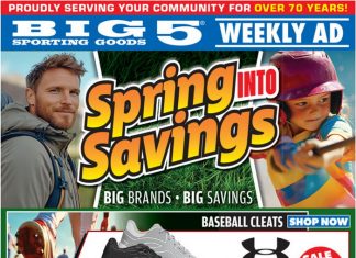 Big 5 Sporting Goods Weekly Ad Mar 06 – Mar 19, 2026
