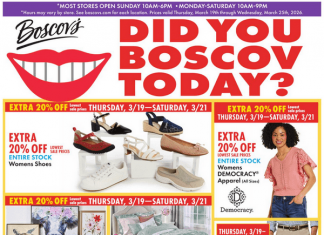 Boscov’s Weekly Ad Mar 19– Mar 25, 2026