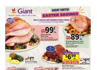 Giant Food Weekly Ad Mar 27 – Apr 02, 2026 (Easter Promotion Included)