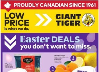 Giant Tiger Weekly Ad Apr 01 – Apr 07, 2026 (Easter Promotion Included)