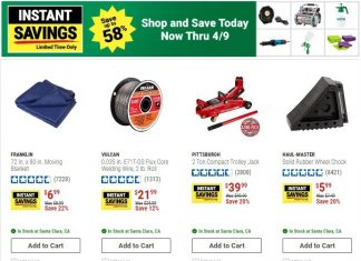 Harbor Freight Instant Savings Mar 10 – Apr 09, 2026