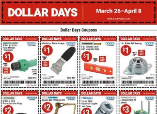 Harbor Freight Dollar Days Coupon Sale Mar 26 – Apr 08, 2026