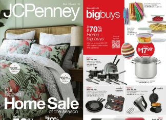 JCPenney’s Home Sale Mar 23 – Apr 19, 2026