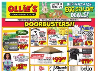 Ollie’s Weekly Ad Mar 25 – Apr 01, 2026 (Easter Promotion Included)