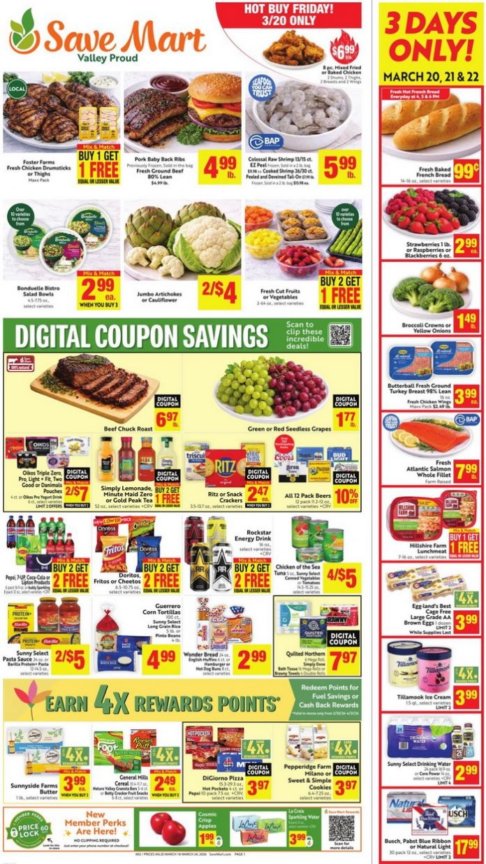 Save Mart Supermarkets Weekly Ad Mar 18 – Mar 24, 2026