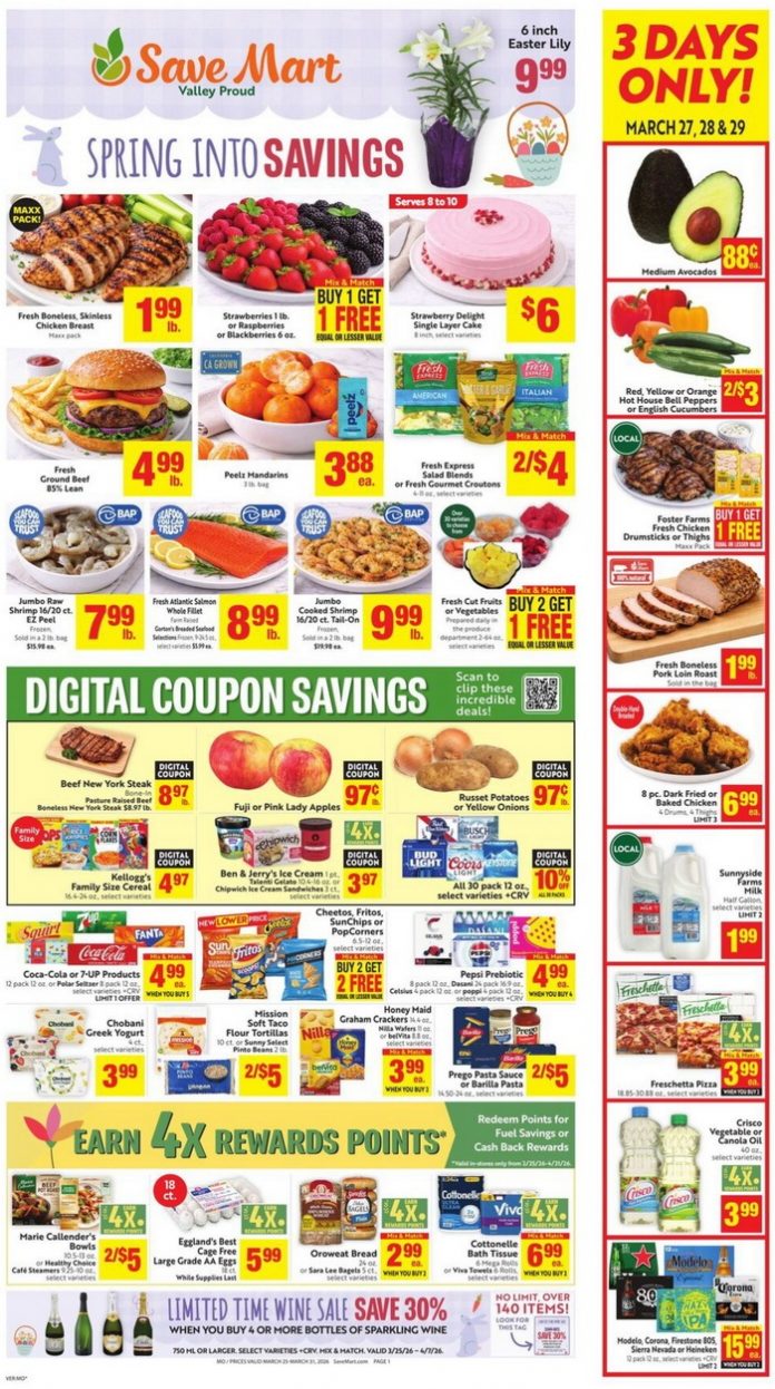 Save Mart Supermarkets Weekly Ad Mar 25 – Mar 31, 2026