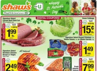 Shaw’s Weekly Ad Mar 13– Mar 19, 2026 (St. Patrick’s Day Promotion Included)