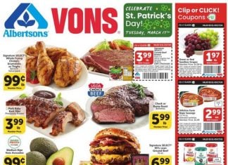 Vons Weekly Ad Mar 11 – Mar 17, 2026 (Saint Patrick’s Day Promotion Included)