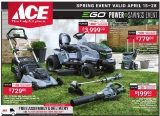 ACE Hardware Spring Event Sale Apr 15 – Apr 28, 2026