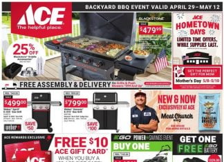 ACE Hardware Backyard BBQ Event Sale Apr 29 – May 12, 2026