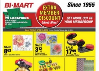 Bi-Mart Extra Member Discount Sale Apr 28 – May 18, 2026