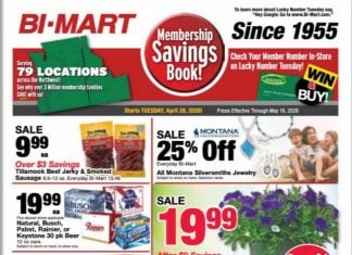 Bi-Mart Membership Savings Book Apr 28 – May 18, 2026