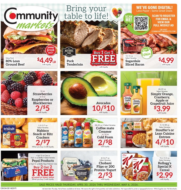 Community Markets Weekly Ad Apr 30 – May 06, 2026