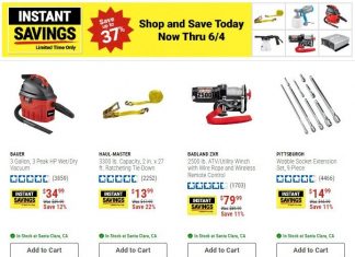 Harbor Freight Instant Savings Apr 14 – Jun 04, 2026