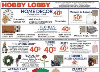 Hobby Lobby Weekly Ad Apr 26 – May 02, 2026